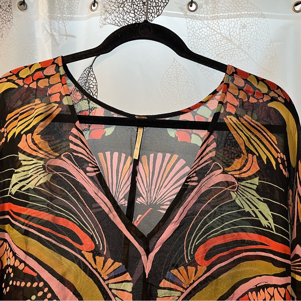 Free People 3/4 Sleeved Top - Picture 2 of 3